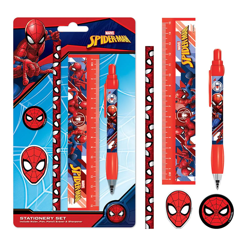 Marvel (spider-man) stationary set