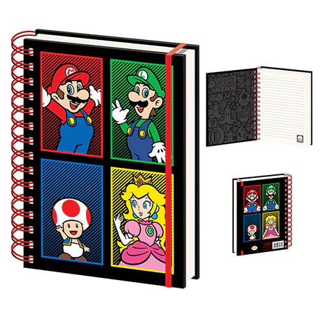 Super Mario - (¤ Colour) A5 Wiro Notebook