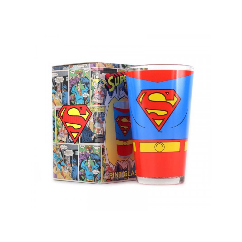 Superman -  Costume Pint Glass - 450ml