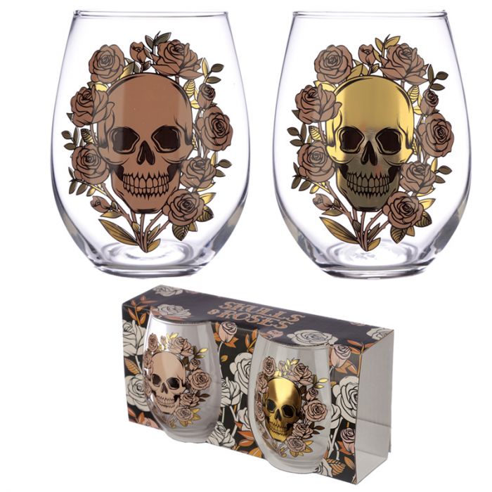 Skulls & Roses 2-Pack Tumblers