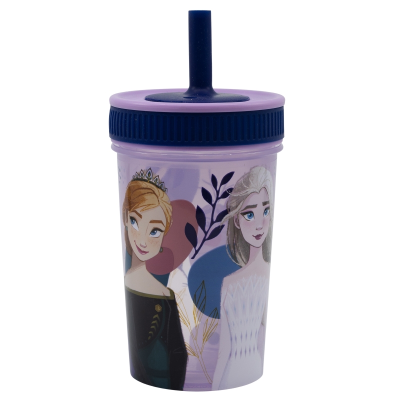SILICONE STRAW TUMBLER 465 ML FROZEN TRUST THE JOURNEY