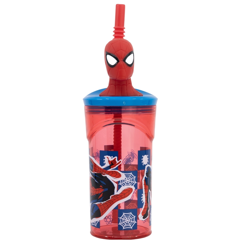 560ml Disney Spiderman Hulk Anime Water Bottle iron Man toy for