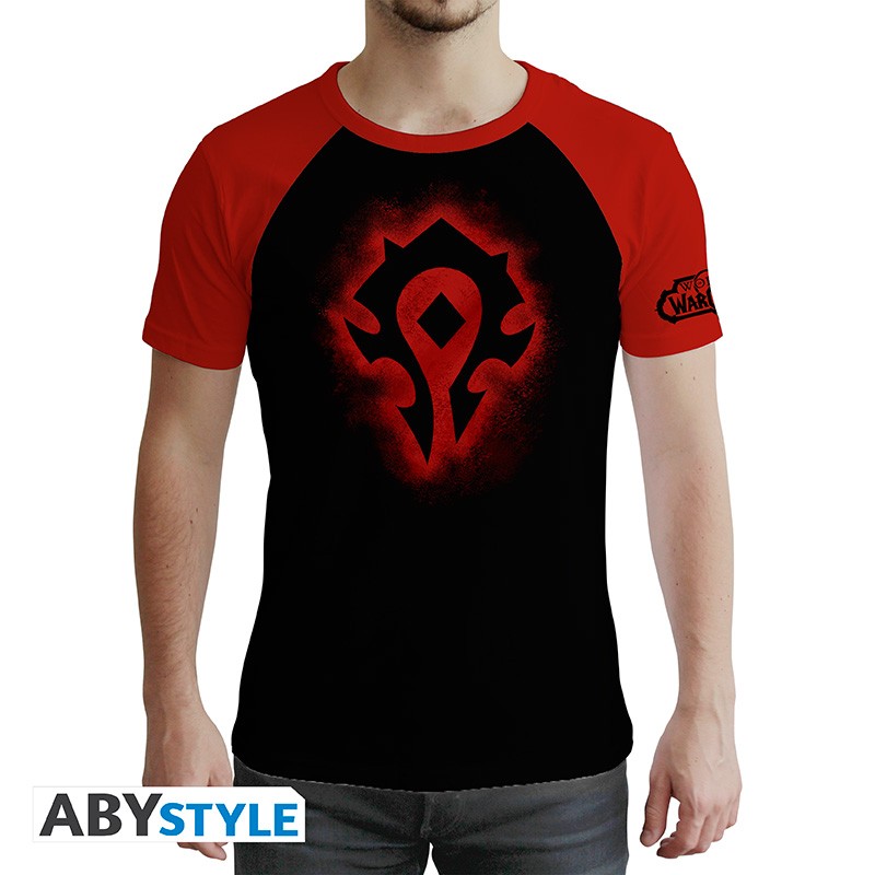 WORLD OF WARCRAFT - Tshirt "Horde" man SS Red & Black