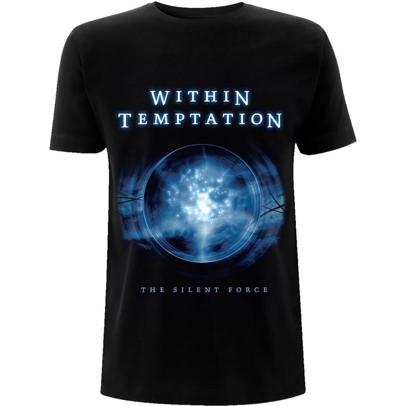 Within Temptation Unisex T-Shirt: Silent Force Tracks (Back Print)