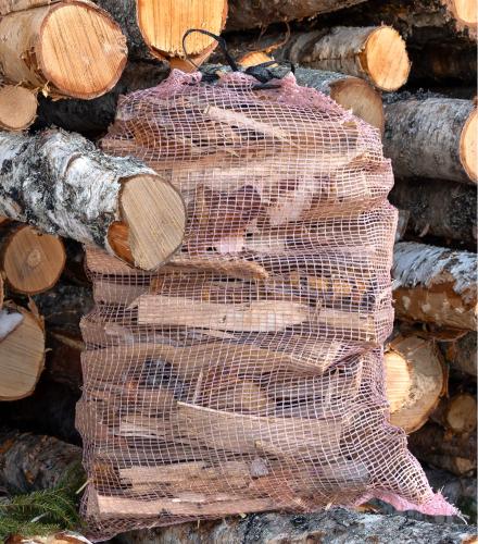 Upptändningsved/näver 40 liter x 48 (på pall för hemleverans fraktfritt i hela Sverige)