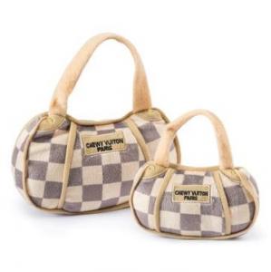 Haute Diggity Dog Chewy Vuiton Checker handväska med rutor
