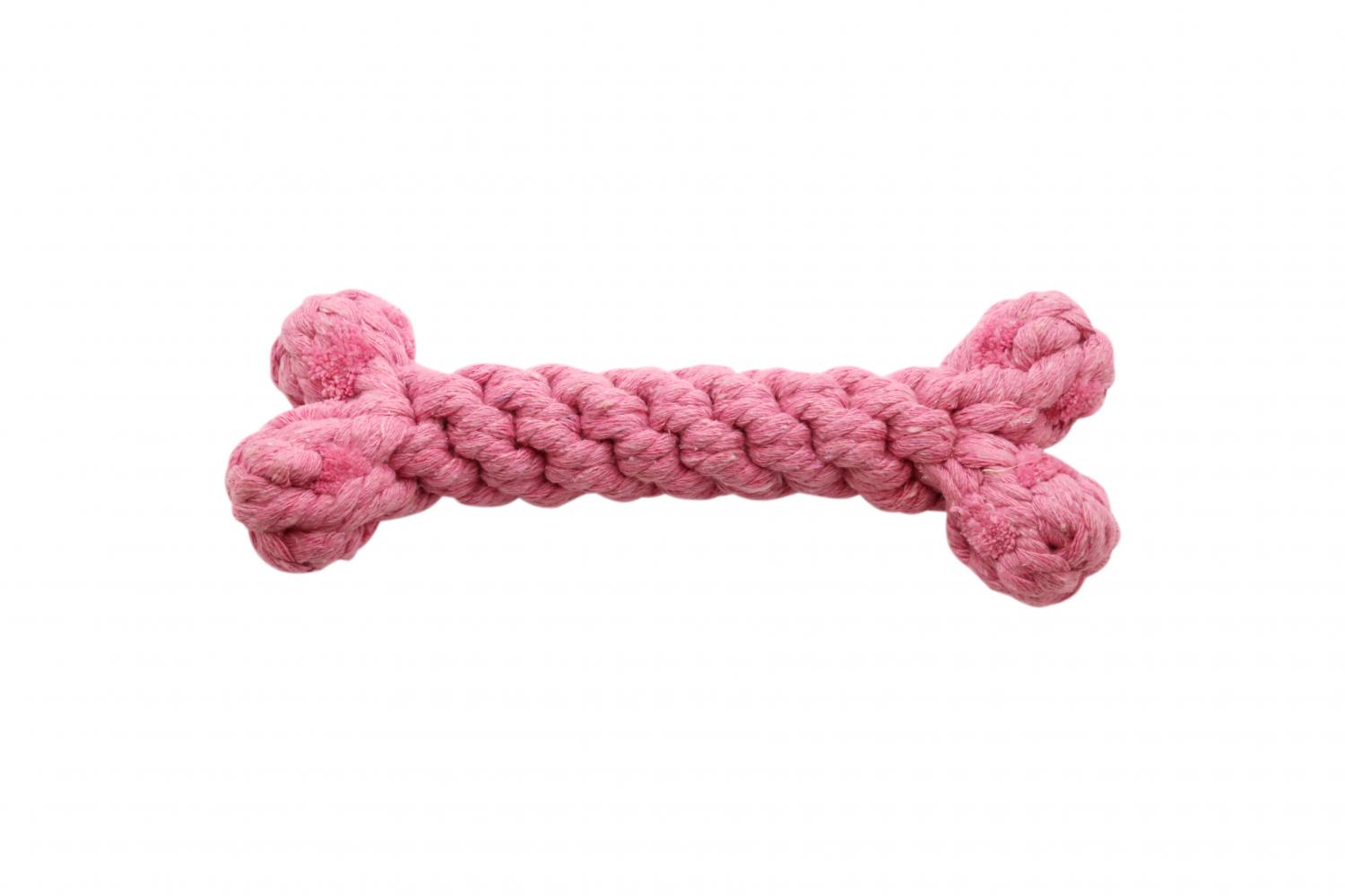 Vanderpump Pets Bone Rope Toys, Pink