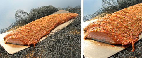 Varmrökt citronpepparlax (Salmo Salar)