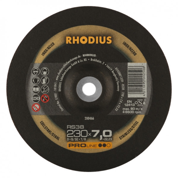 RHODIUS SLIPSKIVOR RS38 230×7,0 (10st/fp )