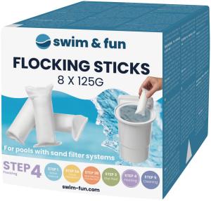 Swim & Fun Flocking sticks 8x125g