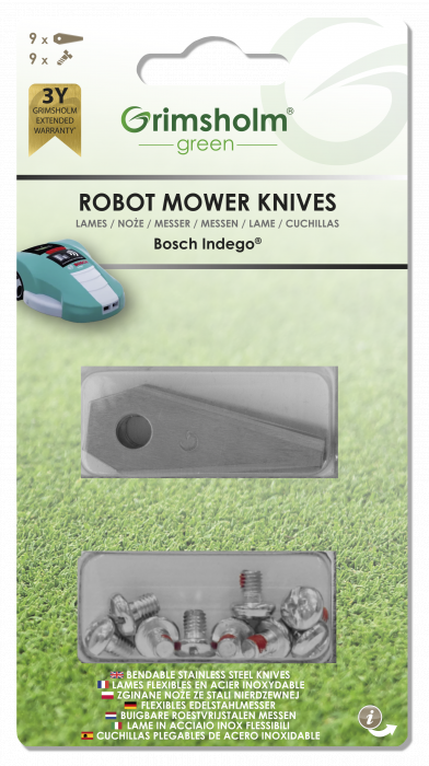 Knivar till Bosch Indego, 9-pack
