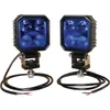 Arbetsbelysning LED 2x set, 9W, 1000lm, fyrkantig, 10/30V, 133x82x80 mm blå, 90x4 LED's