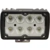 Arbetsbelysning LED, 40W, 4000lm, rektangulär, vit, 152x75x108 mm Deutsch kontakt, Wide Flood, 8 LED