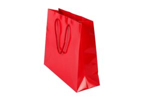 EXKLUSIV PAPPERSPÅSE RÖD 300X100X250 MM 25-PACK