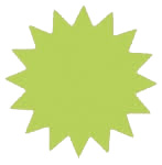 STJÄRNA 160 MM GRÖN