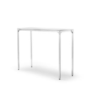 BORD MED FYRKANTSRÖR/VIT HYLLA HÖJD 900 MM