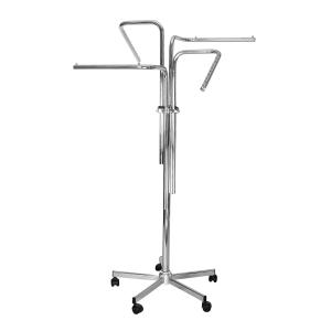 FYRARMSTÄLL KROM MED TVÅ RAKA OCH TVÅ LUTANDE ARMAR