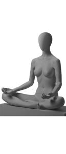 SKYLTDOCKA METRO YOGA DAM GRÅ