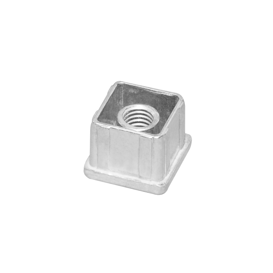 METALLPLUGG FYRKANT FÖR FYRKANTSRÖR 25X25 MM KROM