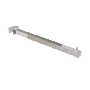 FRONTARM RAK ENKEL 250 MM KROM FÖR FYRKANTSRÖR 25X25 MM