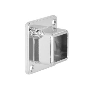 VÄGGFÄSTE FÖR FYRKANTSRÖR 25X25 MM KROM
