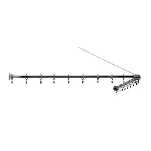 PROVRUMSBÅGE FÖR HÖRN  KROM 1000 X 1000 MM