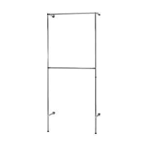 VÄGGFAST STATIV 1 SEKTION KROM