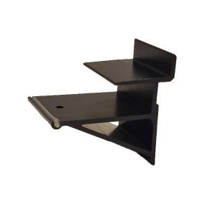 HYLLEBÄRARE SVART FÖR 18 MM MELAMIN