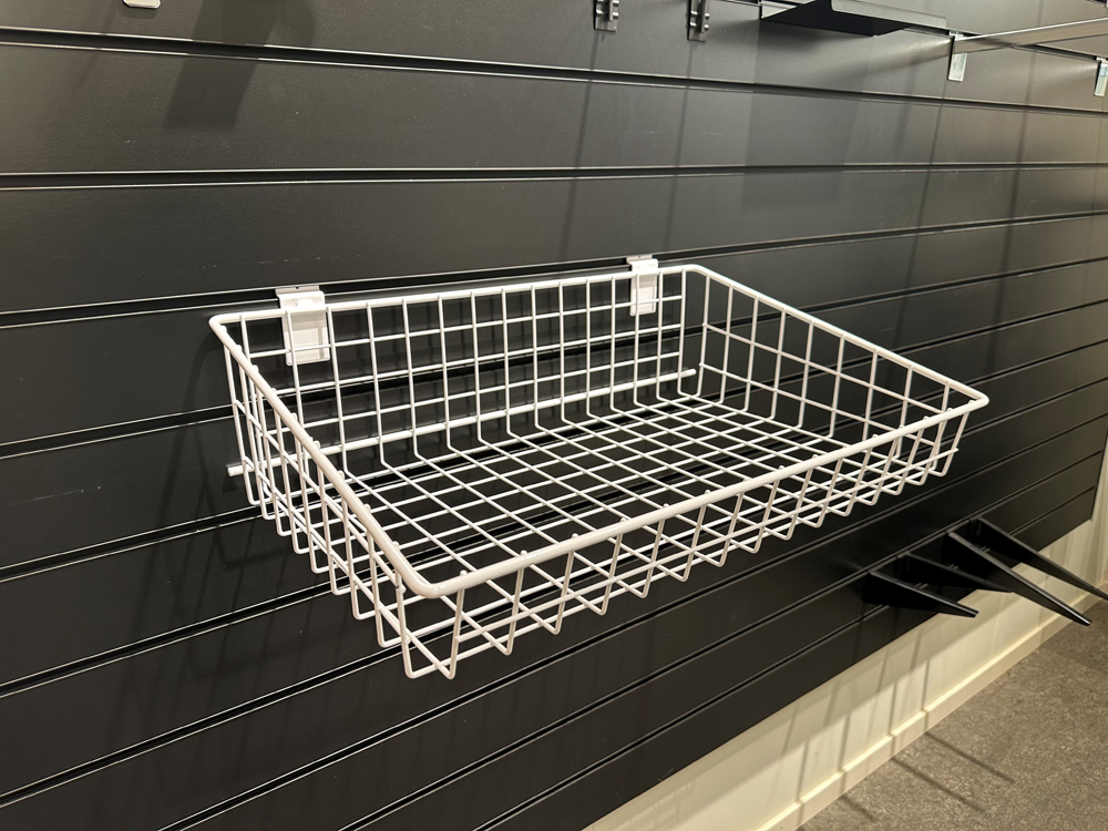 TRÅDKORG VIT 600 x 360 MM FÖR SPÅRPANEL