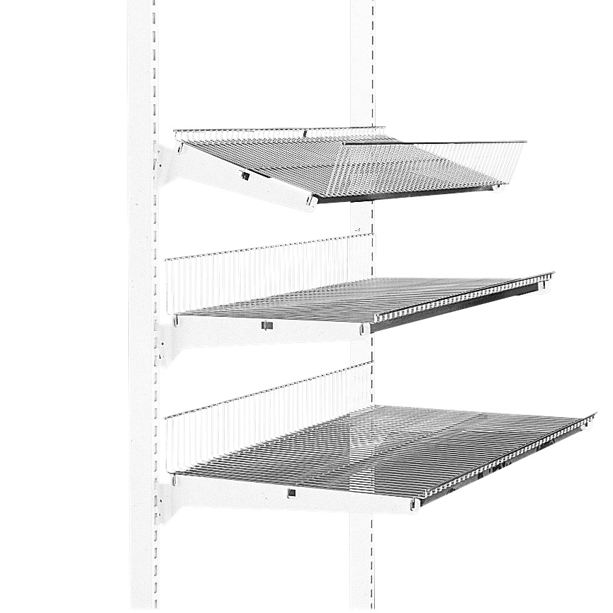 TRÅDHYLLA 898X520 MM SILVERLACK