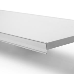 ETIKETTLIST (HYLLKANTSLIST) RAK VIT 885 MM