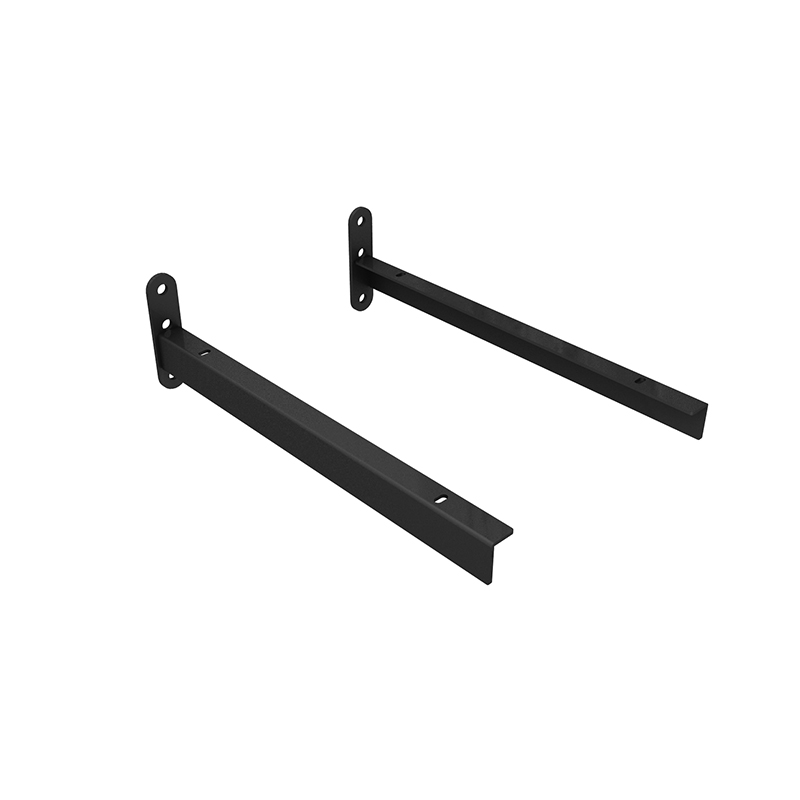 KONSOLER 300 MM FÖR VÄGG MATTSVART. PRIS/PAR.