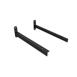 KONSOLER 300 MM FÖR VÄGG MATTSVART. PRIS/PAR.