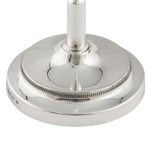 Flaggstång höjd 45cm äkta silver med flagga stång nysilver