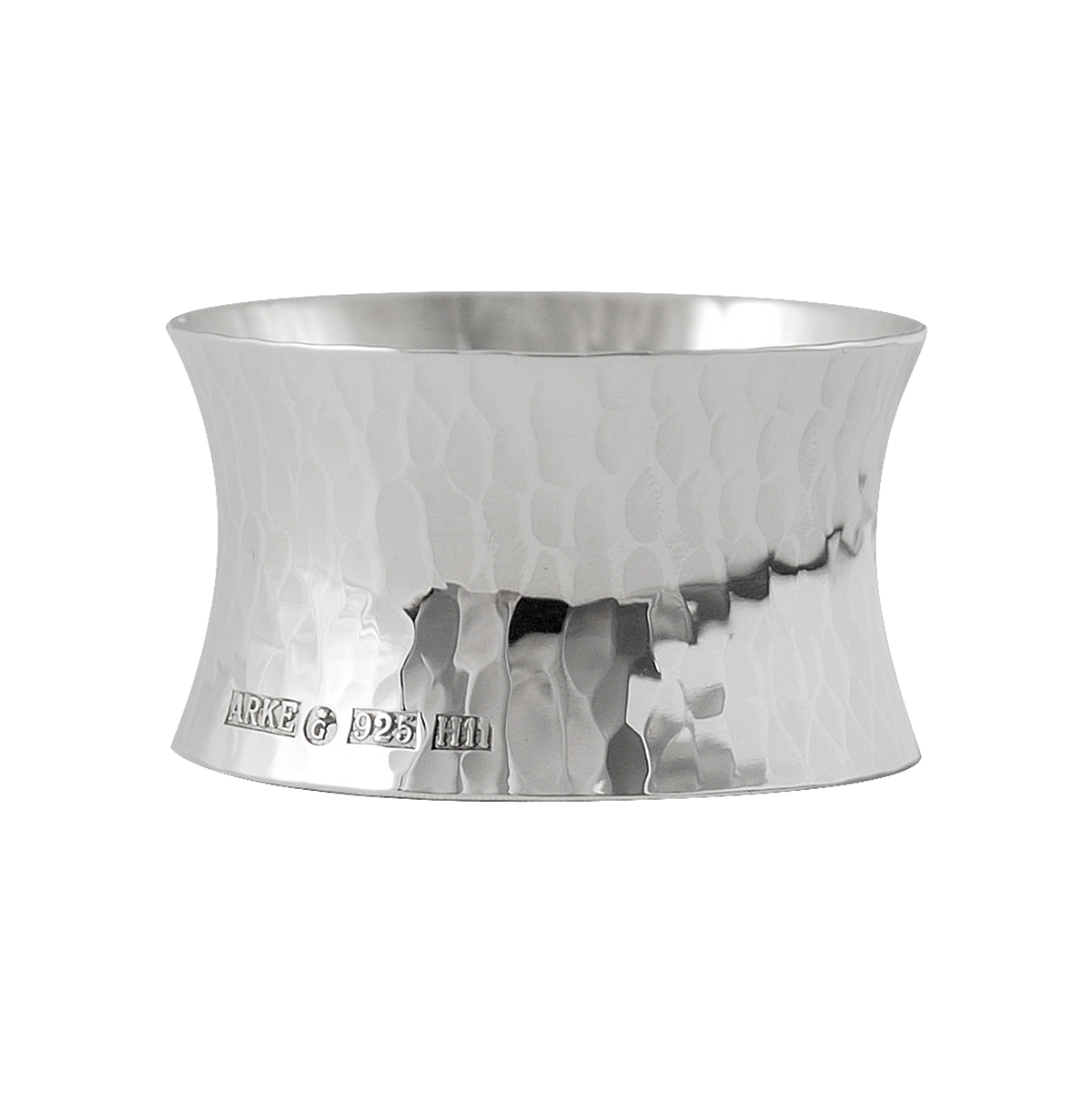 Servettring äkta silver hamrad