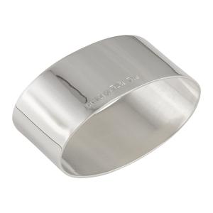 servettring slät äkta silver