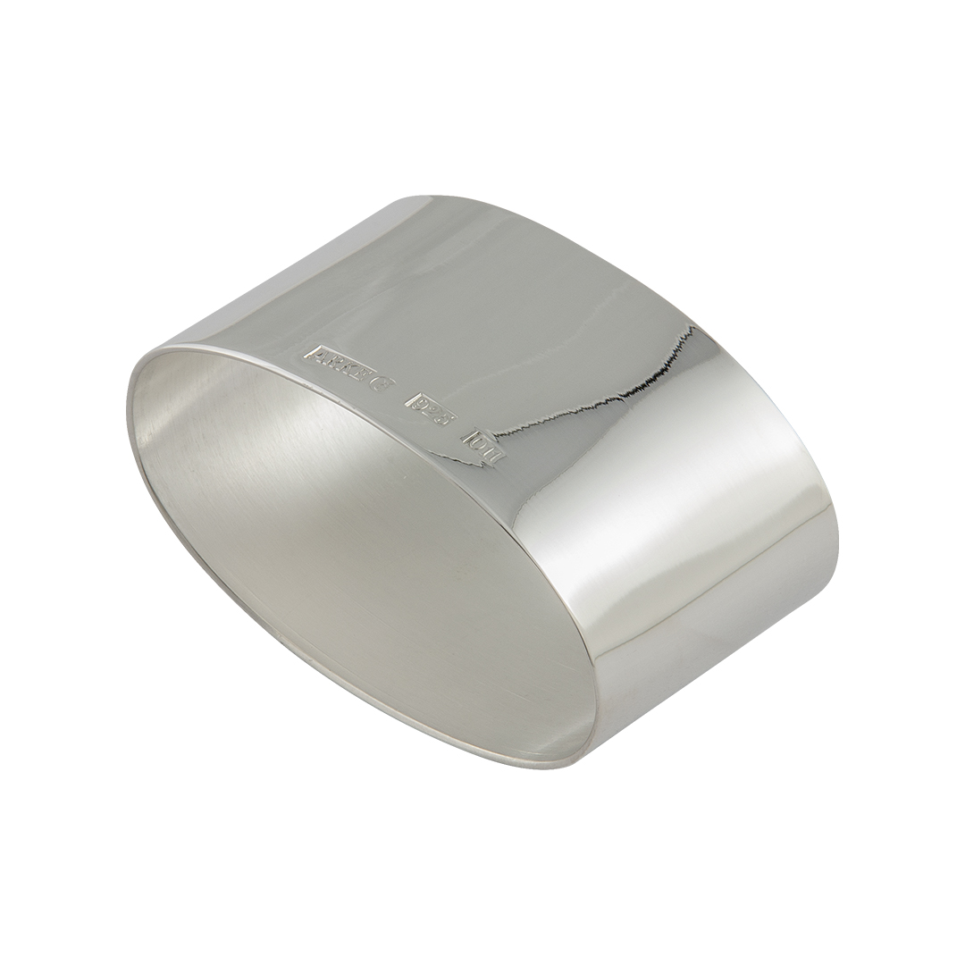 Servettring slät äkta silver