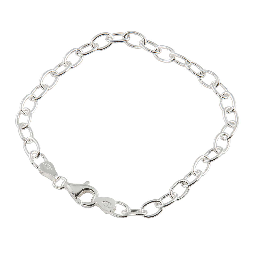 Armband 18 cm äkta silver Sagosmycken