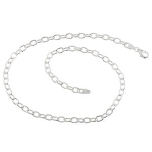 Halsband 42 cm äkta silver Sagosmycken