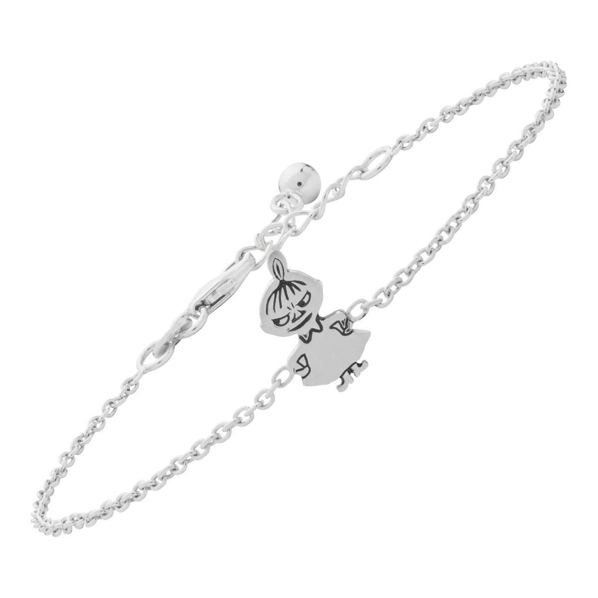 Armband Lilla My till barn berlock silver