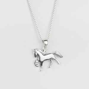 Halsband med hänge Häst