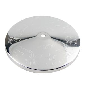 Flaggstång nysilver med namngivningsdekor