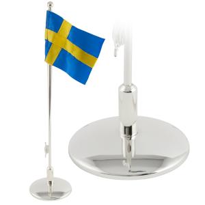 Flaggstång H33cm putsfri med flagga