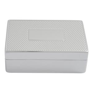 Smyckeskrin rektangulärt nysilver gravyrbar