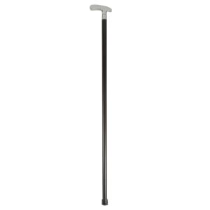 Käpp trä med kromat handtag fri gravyr ingår