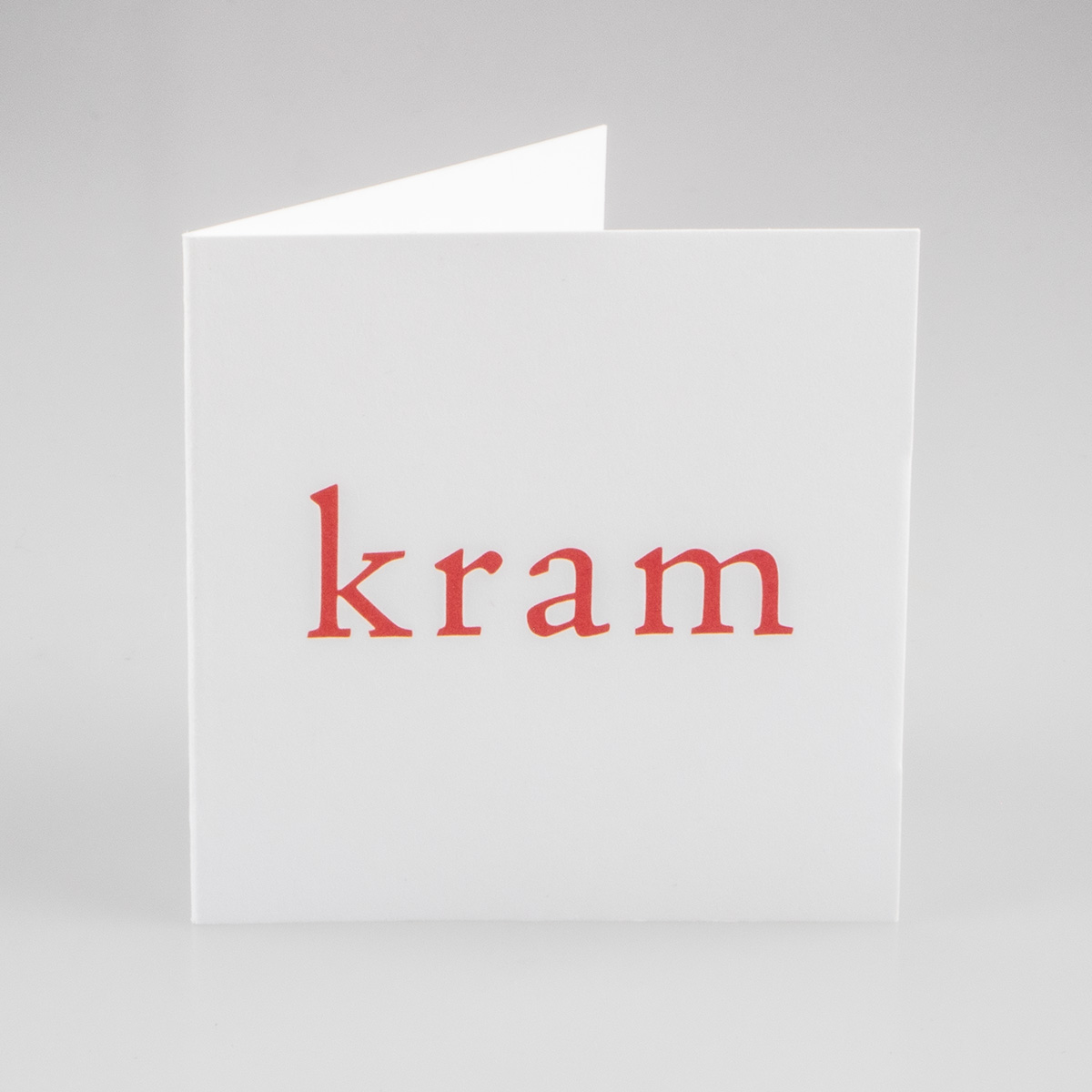 Kort med texten kram