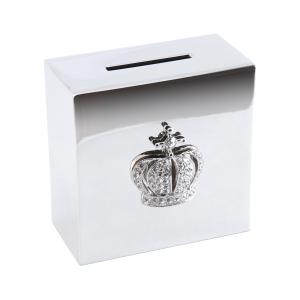 Sparbössa nysilver krona dekor gravyr