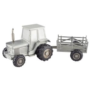 Sparbössa traktor med släp fri gravyr