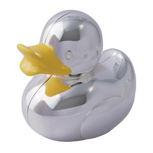 Sparbössa anka med gul näbb nysilver