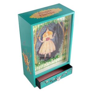 Speldosa-smyckeskrin dansande flicka